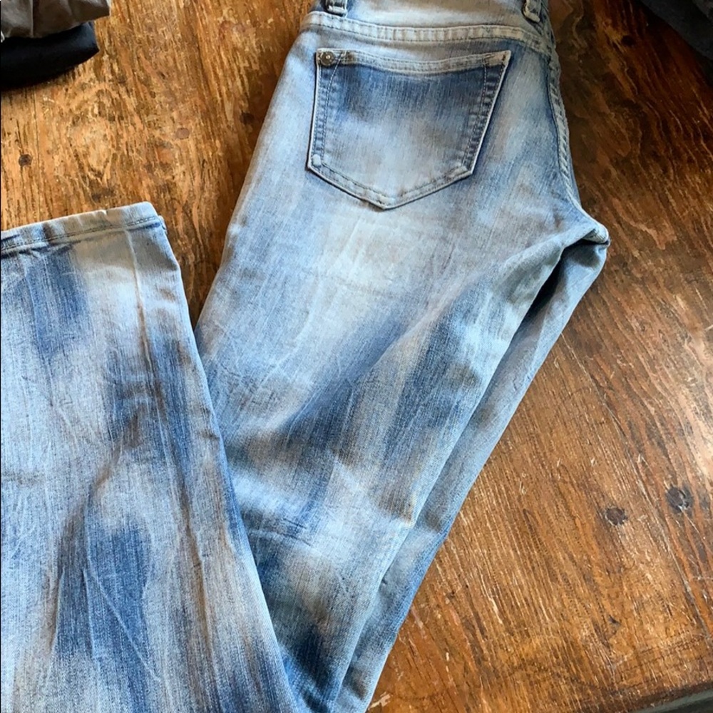 Klique B white washed jeans